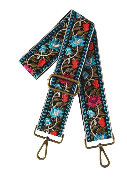 Embroidered Vine Flowers Strap
